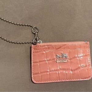 Coach Rare Pink Card Holder